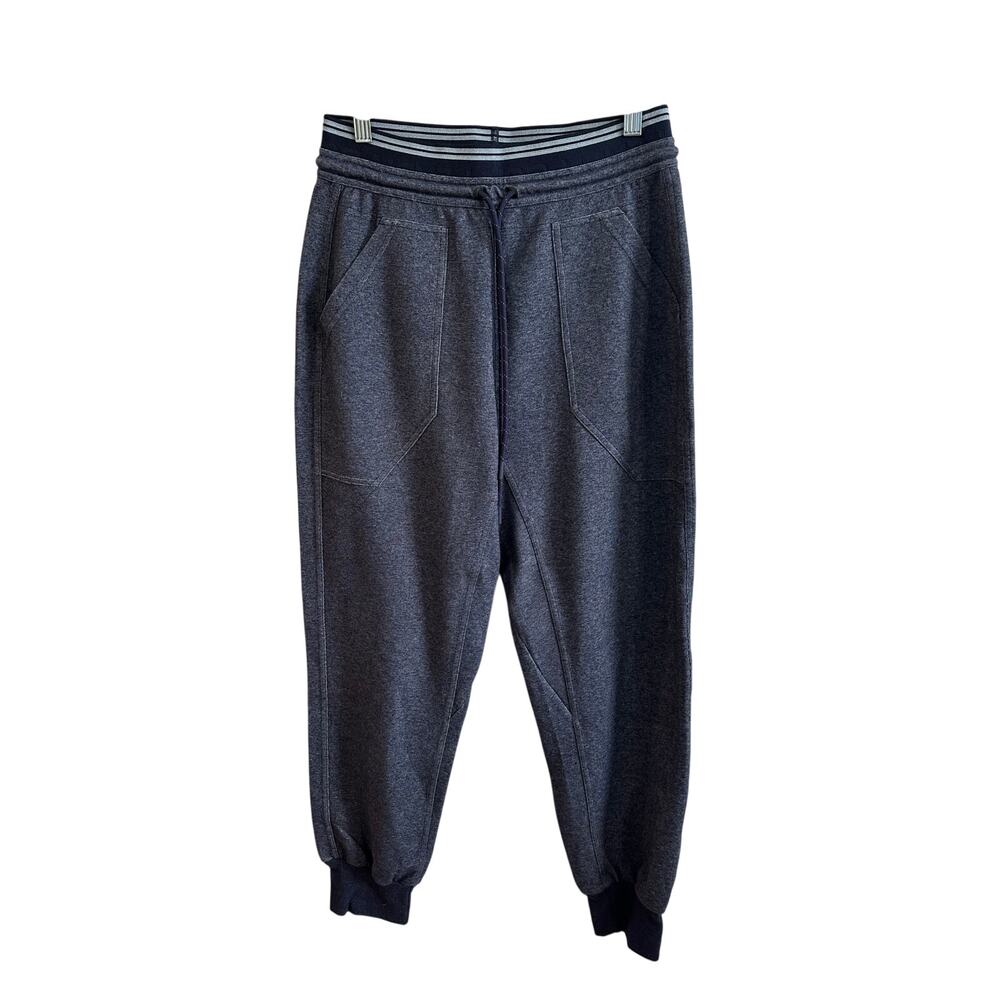 LNDR Circuit Stretch Joggers Heather Navy Gray Blue Sz M/6-8 Great!